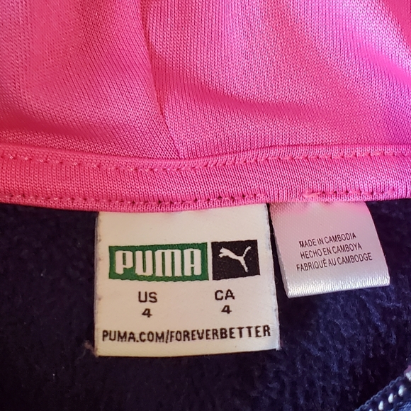Puma Toddler size 4 zip up hoodie pink blue - Picture 4 of 5